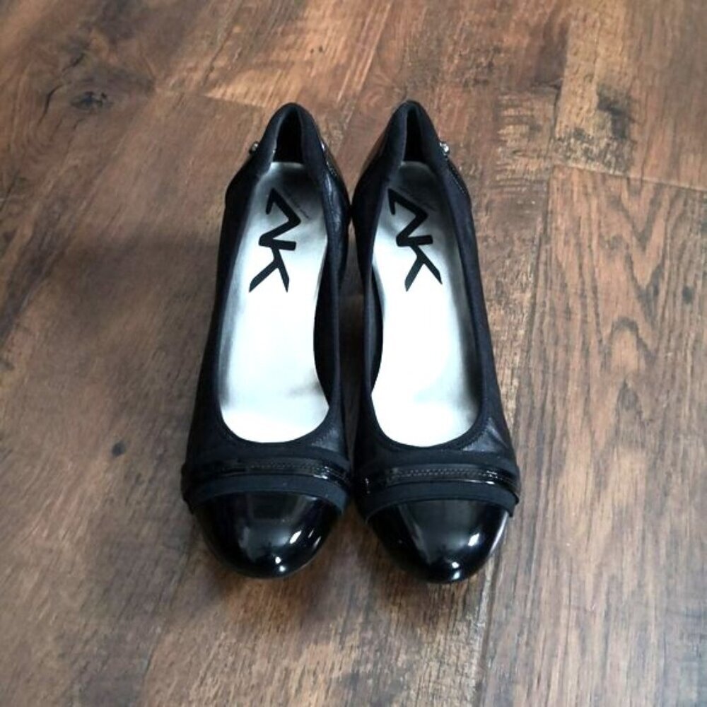 Anne Klein Leather Guardian Pump Black‎ Size 10